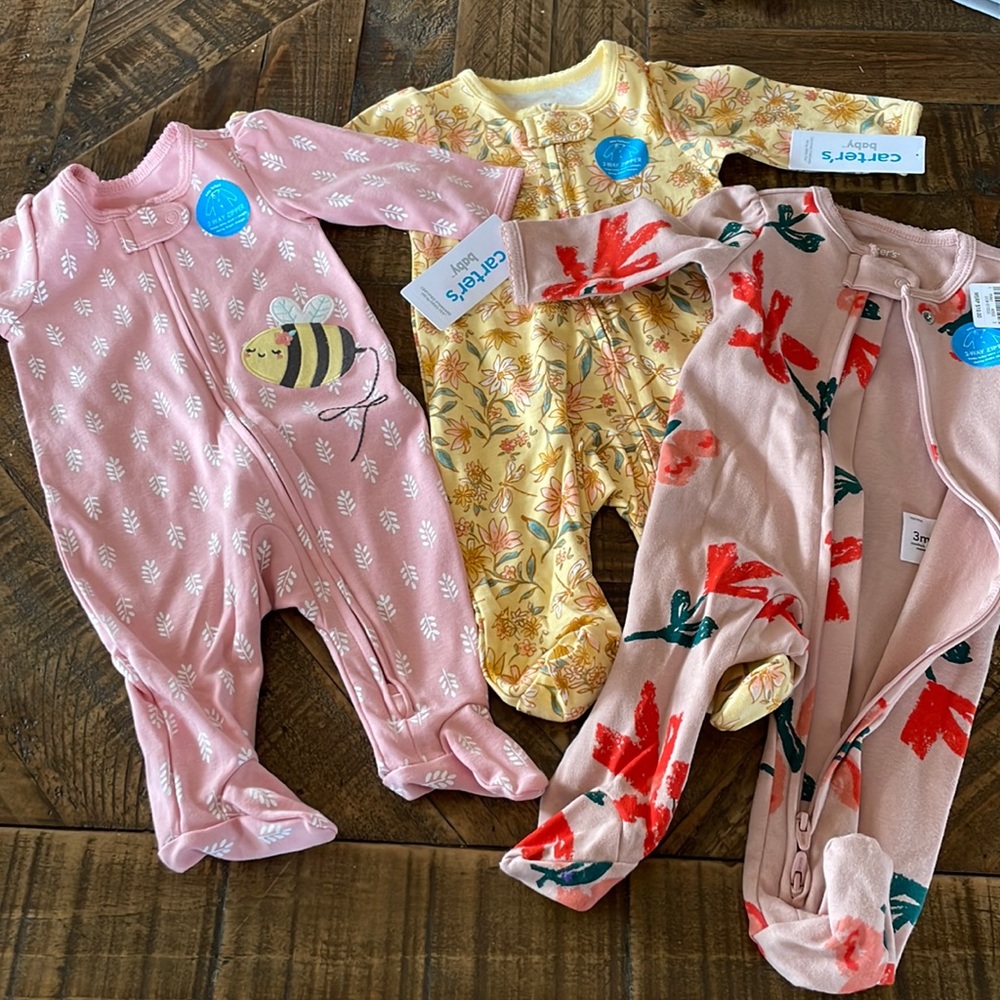 Carters 2way zip onsies